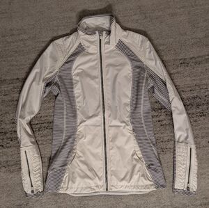 Rare Lululemon Women's Gray and White Jacket